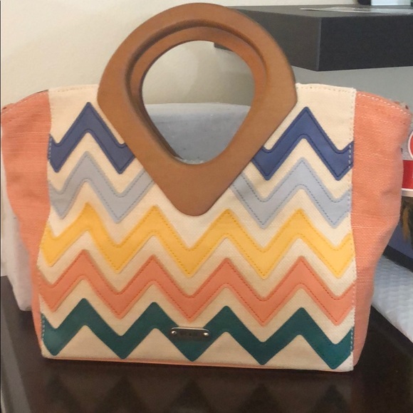 Relic Wooden-Handle Satchel Multi Color - Picture 1 of 4